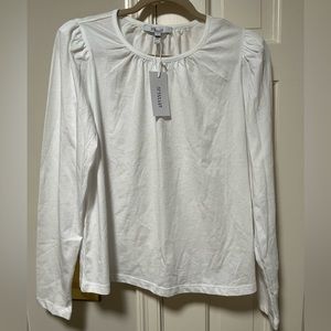 10 Crosby Derek Lam white cotton long sleeve shirt